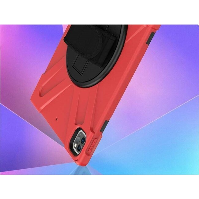 Tablet hoes geschikt voor iPad Pro 11 (2018/2020) Cover - Hand Strap Armor Case - Rood