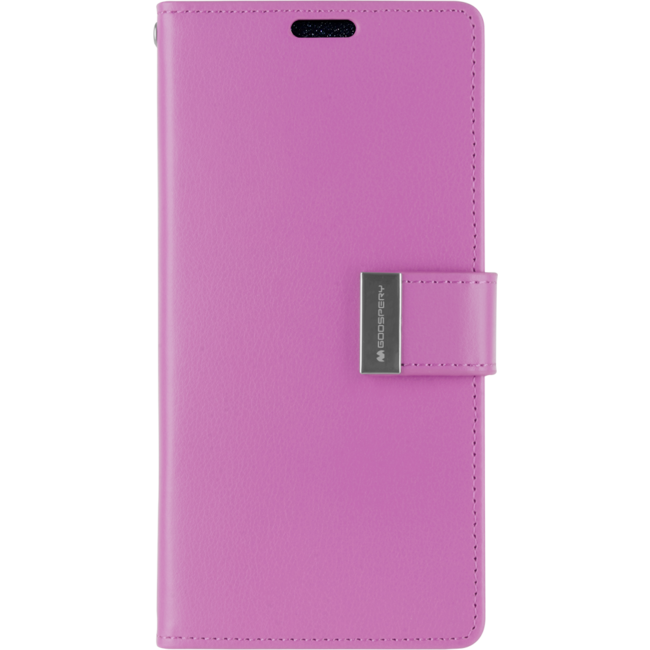 Wallet Case geschikt voor iPhone XS Max - Goospery Rich Diary - Paars