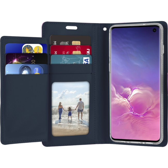 Wallet Case geschikt voor iPhone XS Max - Goospery Rich Diary - Paars