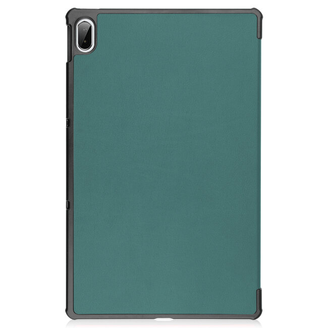 Tablet hoes geschikt voor Lenovo Tab P11 Plus (11 inch) - Tri-Fold Book Case - Donker Groen