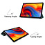 Tablet hoes geschikt voor Lenovo Tab P11 Plus (11 inch) - Tri-Fold Book Case - Donker Groen