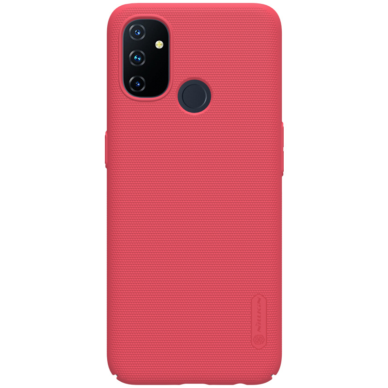 Nillkin - OnePlus Nord N100 Hoesje - Super Frosted Shield - Back Cover - Rood afbeelding