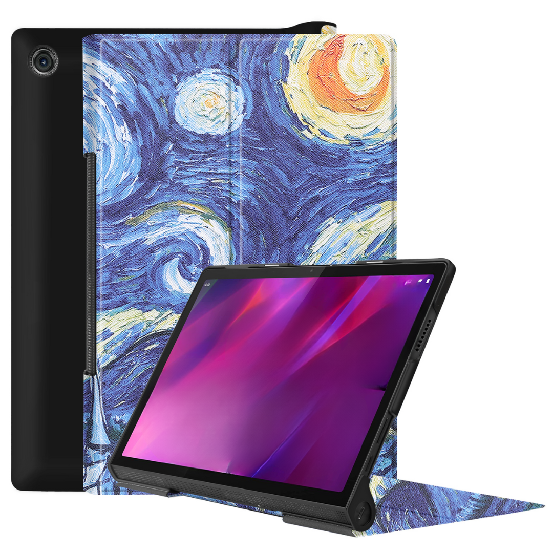 Tablet Hoes geschikt voor Lenovo Yoga Tab 11 (2021) - Tri-Fold Book Case - Sterrenhemel afbeelding