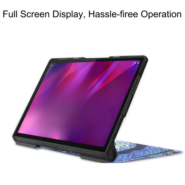 Tablet Hoes geschikt voor Lenovo Yoga Tab 11 (2021) - Tri-Fold Book Case - Sterrenhemel