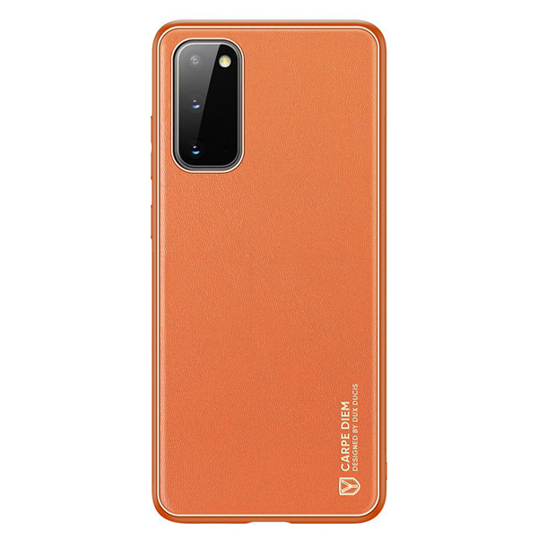 Hoesje geschikt voor Samsung Galaxy S20 - dux ducis yolo case - oranje afbeelding