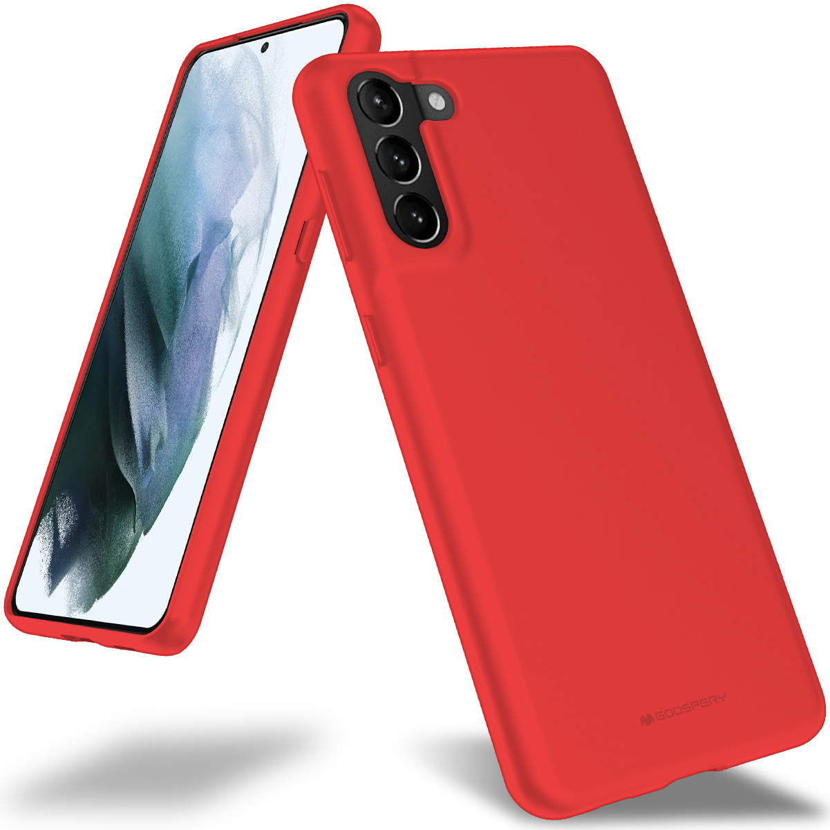 Samsung Galaxy S21 Plus Hoesje - Soft Feeling Case - Back Cover - Rood afbeelding