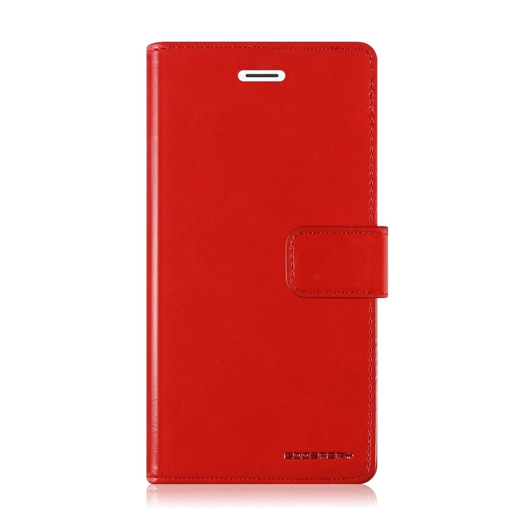 Telefoonhoesje geschikt voor Apple iPhone 13 Pro - Blue Moon Diary Wallet Case - Rood afbeelding