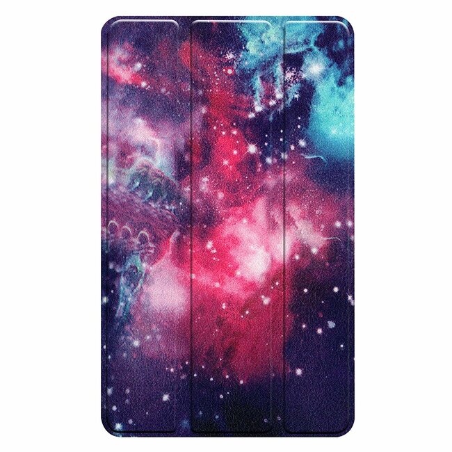 Tablet hoes geschikt voor Lenovo Tab E8 hoes (TB-8304F) - Tri-Fold Book Case - Galaxy