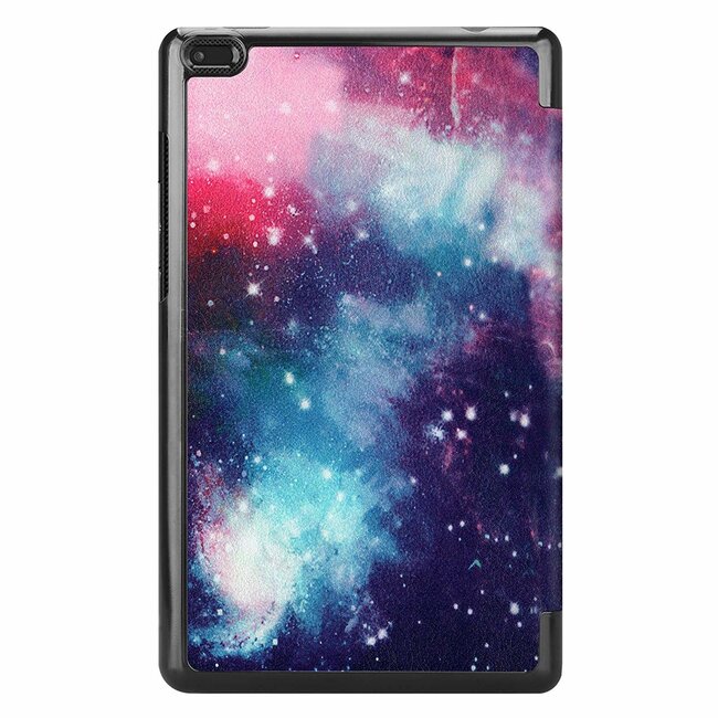 Tablet hoes geschikt voor Lenovo Tab E8 hoes (TB-8304F) - Tri-Fold Book Case - Galaxy