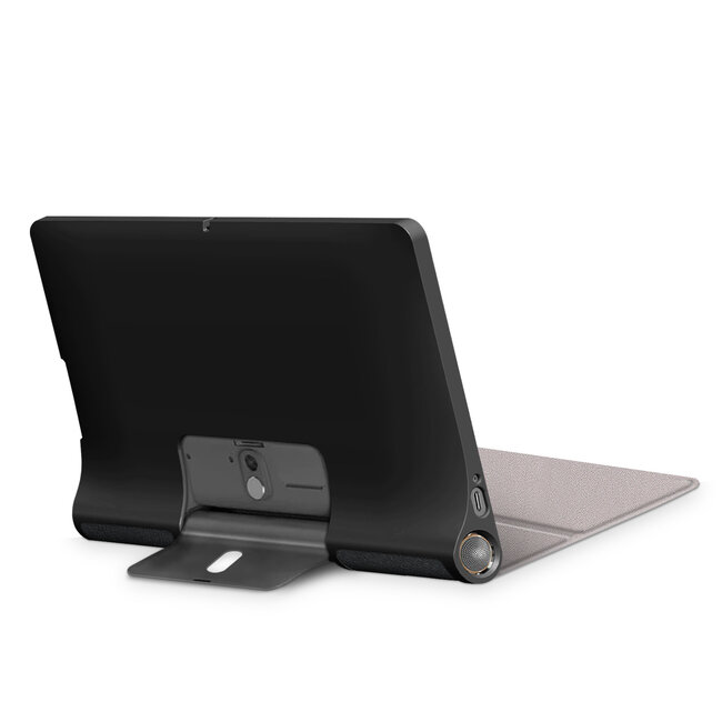 Tablet Hoes geschikt voor Lenovo Yoga Smart Tab 10.1 - Tri-Fold Book Case - Zwart