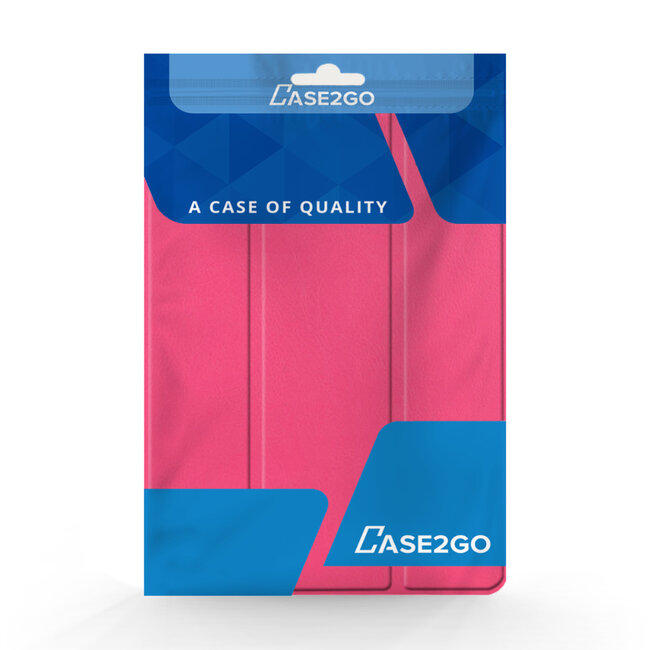 Case2go - Tablet Hoes geschikt voor Microsoft Surface Go / Go 2 / Go 3 / Go 4 - Tri-Fold Book Case - Magenta