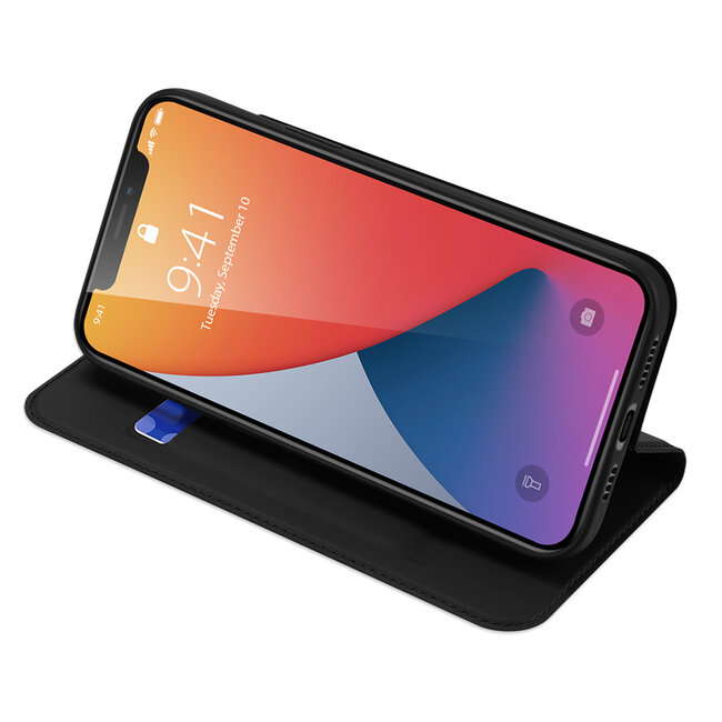 Hoesje geschikt voor iPhone 12 Pro Max - Dux Ducis Skin Pro Book Case - Zwart