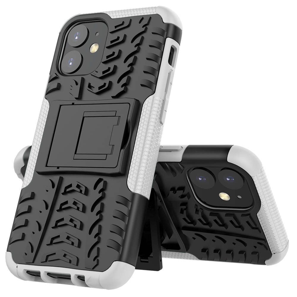 Hoesje geschikt voor Apple iPhone 12 Mini - Schokbestendige Back Cover - Wit afbeelding