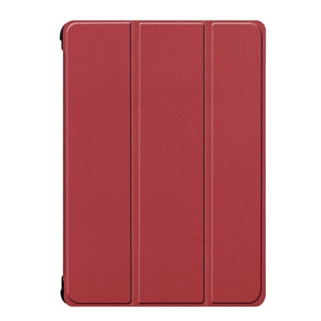 Tablet hoes geschikt voor Lenovo Tab P10 - Tri-fold Book Case - Donker Rood