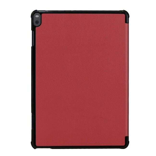 Tablet hoes geschikt voor Lenovo Tab P10 - Tri-fold Book Case - Donker Rood