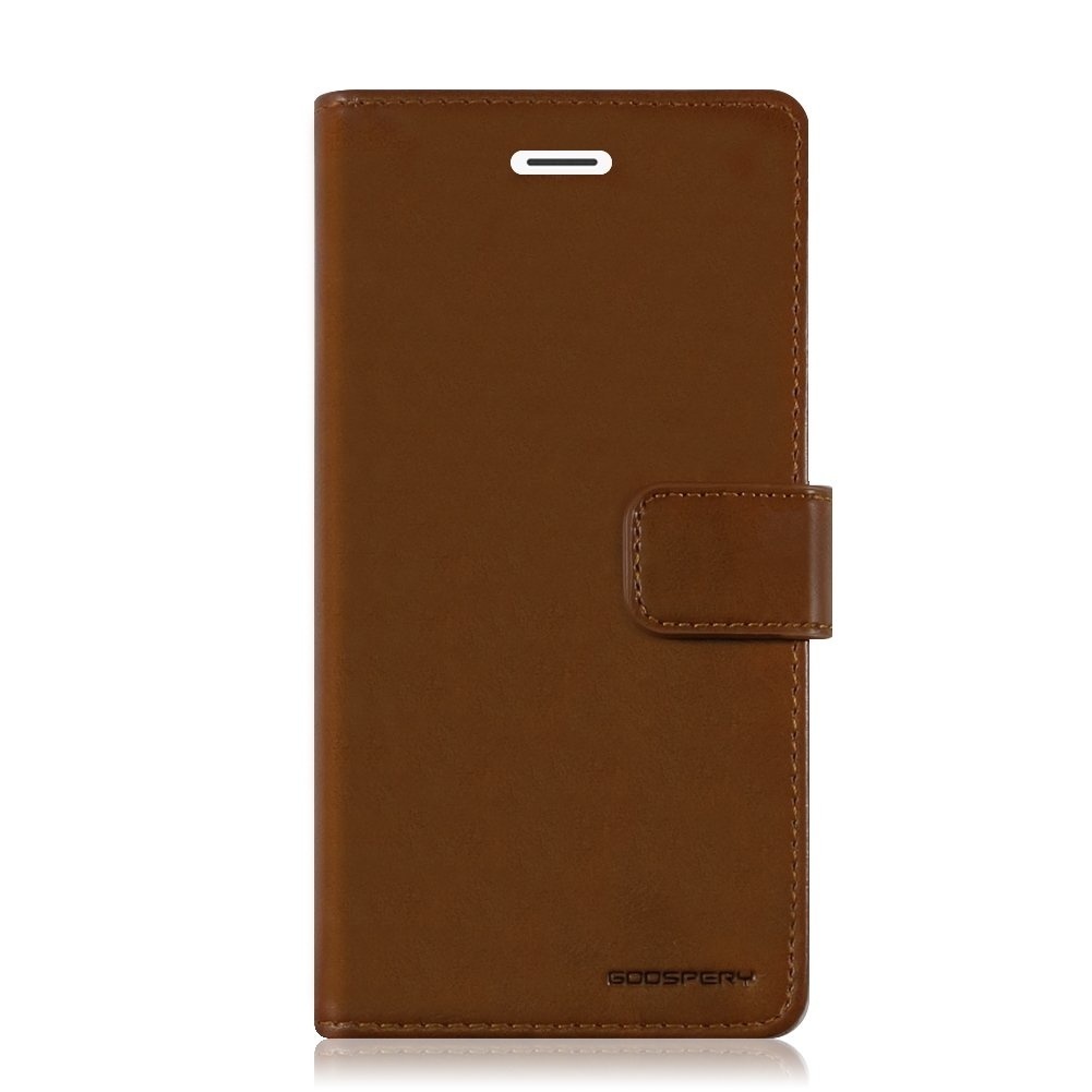 Telefoonhoesje geschikt voor Apple iPhone 13 Mini - Blue Moon Diary Wallet Case - Bruin afbeelding
