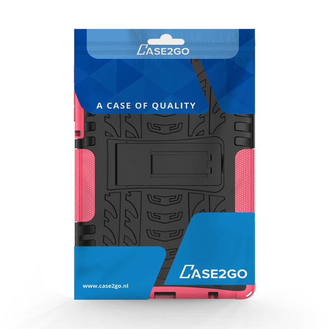 Tablet hoes geschikt voor Samsung Galaxy Tab S7 - Schokbestendige Back Cover - Met pencil houder - Magenta