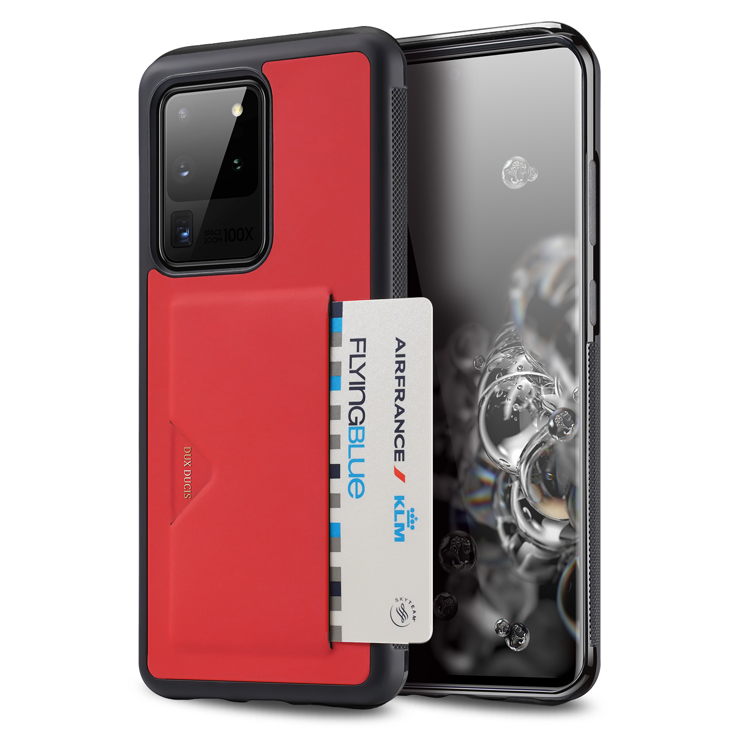 Dux Ducis - Samsung Galaxy S20 Ultra hoesje - Pocard Series - Back Cover - Rood afbeelding