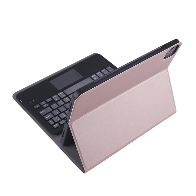 Bluetooth Keyboard Case geschikt voor Apple iPad Pro 11 (2022/2021/2020/2018) - Bluetooth Toetsenbord hoes - Toetsenbord hoes met Touchpad - Roze