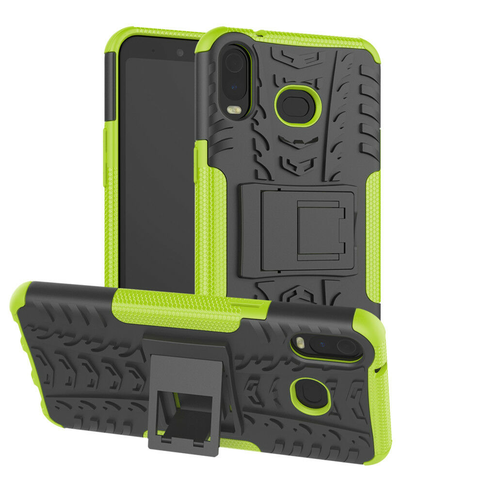 Samsung Galaxy A6s hoes - Schokbestendige Back Cover - Groen afbeelding