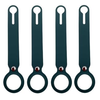 Case2go 4-Pack Case2go - Hoesje geschikt voor Apple AirTag - Sleutelhanger - Hanger voor Airtag - Donker Groen Case2go 4-Pack Case2go - Hoesje geschikt voor Apple AirTag - Sleutelhanger - Hanger voor Airtag - Donker Groen