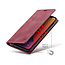 AutSpace - Hoesje geschikt voor iPhone 12 Pro Max - Wallet Book Case - Magneetsluiting - met RFID bescherming - Rood