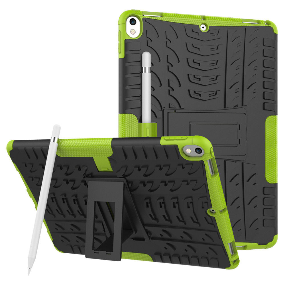 Tablet hoes geschikt voor iPad Air 10.5 (2019)- Schokbestendige Back Cover - Groen afbeelding