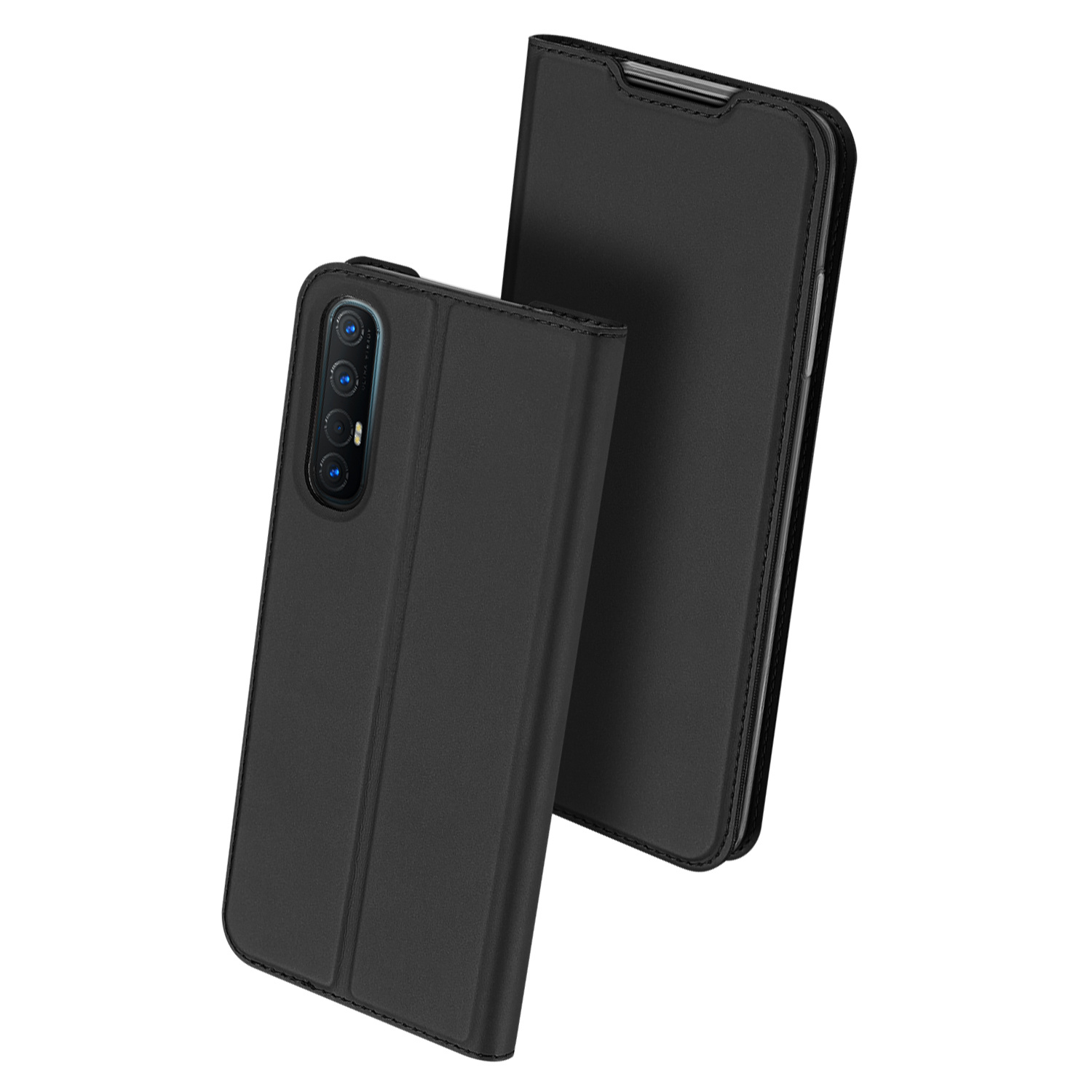 Oppo Reno 3 Pro hoesje - Dux Ducis Skin Pro Book Case - Zwart afbeelding