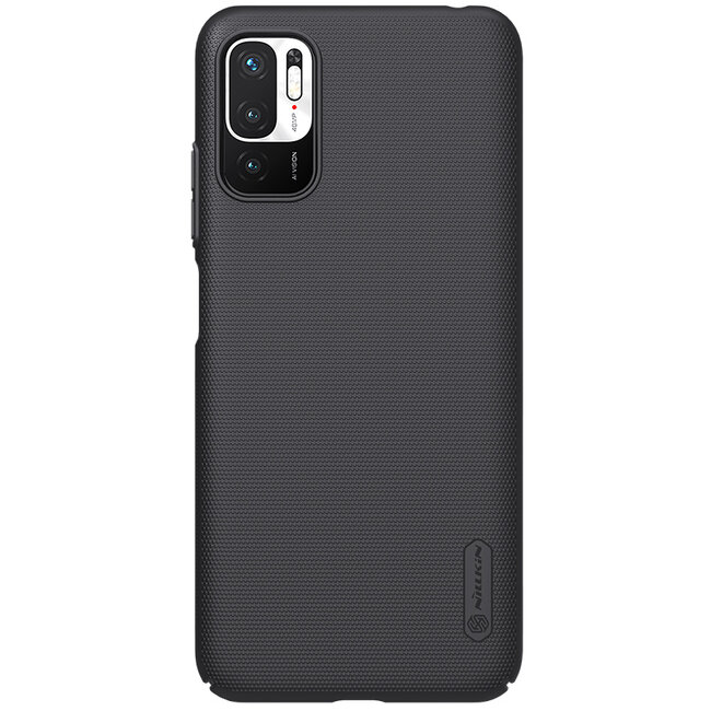Nillkin - Hoesje geschikt voor Xiaomi Redmi Note 10 - Super Frosted Shield - Back Cover - Zwart