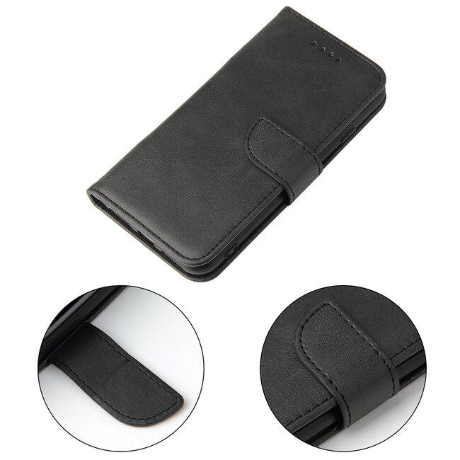 Case2go - Hoesje geschikt voor Samsung Galaxy S20 Ultra - Wallet Book Case -  Ruimte voor 3 pasjes - Zwart