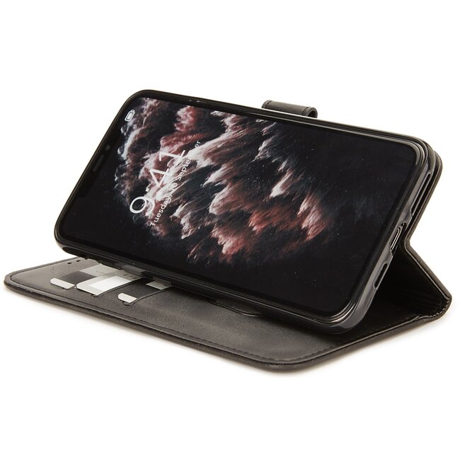 Case2go - Hoesje geschikt voor Samsung Galaxy S20 Ultra - Wallet Book Case -  Ruimte voor 3 pasjes - Zwart