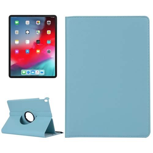 Case2go - Tablet hoes geschikt voor iPad Pro 11 (2018) case - 360 graden draaibare - Licht Blauw afbeelding
