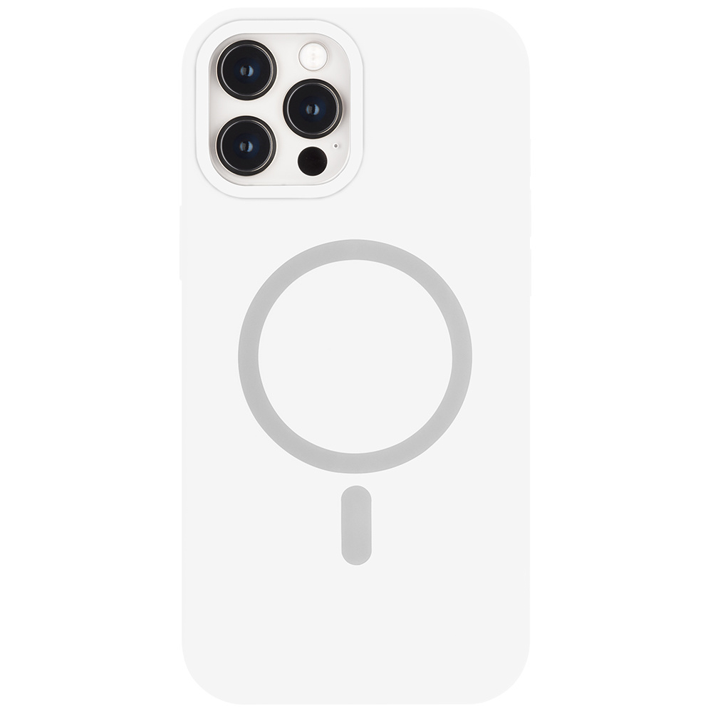 Hoes geschikt voor iPhone 12 Pro Max / Apple magnetische Ring &amp; oplaadfunctie - TPU Back Cover - Wit afbeelding