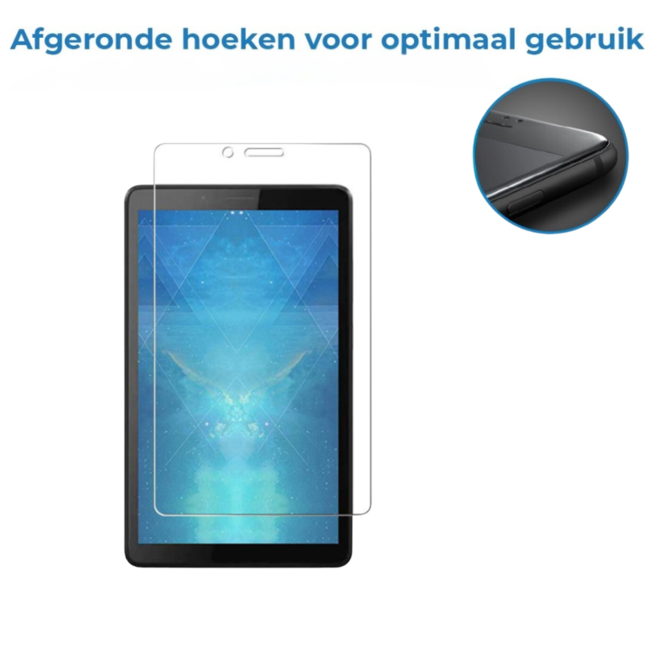 Case2go - Tablet Screenprotector geschikt voor Lenovo Tab M7- Tempered Glass - Case Friendly - Transparant