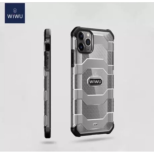WiWu - Hoesje geschikt voor iPhone 12 Pro Max - Voyager Case - Schokbestendige Back Cover - Zwart