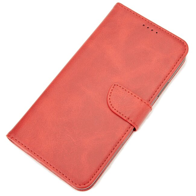 Case2go - Hoesje geschikt voor Huawei P40 - Wallet Book Case -  Ruimte voor 3 pasjes - Rood