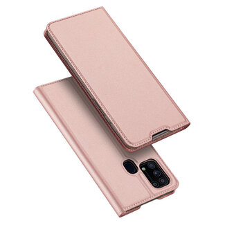 Hoesje geschikt voor Samsung Galaxy M31 - dux ducis skin pro book case - roze