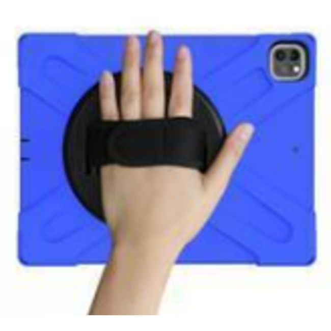 Tablet hoes geschikt voor iPad Pro 11 (2018/2020) Cover - Hand Strap Armor Case - Blauw