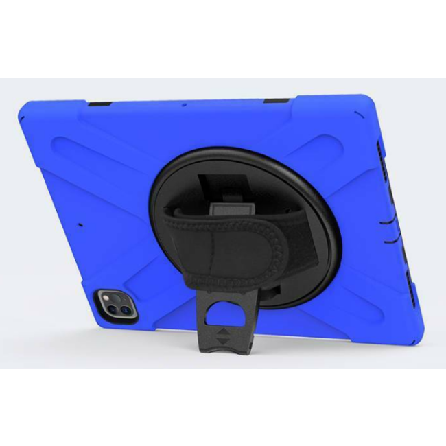 Tablet hoes geschikt voor iPad Pro 11 (2018/2020) Cover - Hand Strap Armor Case - Blauw