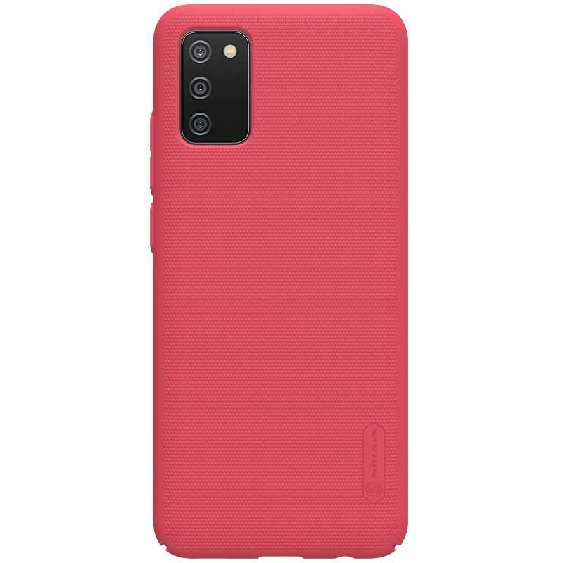 Nillkin - Samsung Galaxy A02S Hoesje - Super Frosted Shield - Back Cover - Rood afbeelding