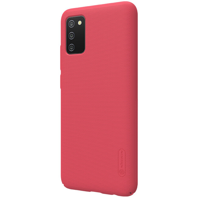 Nillkin - Hoesje geschikt voor Samsung Galaxy A02S -Super Frosted Shield - Back Cover - Rood