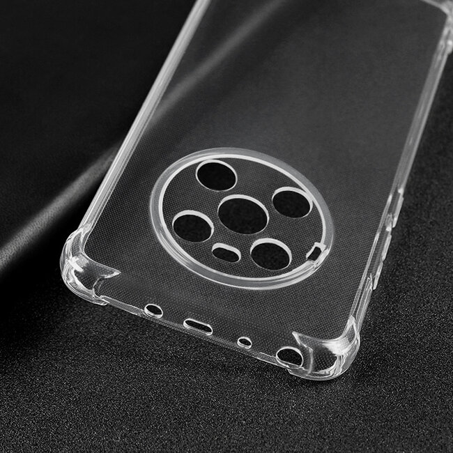 Hoesje Screenprotector geschikt voor Huawei Mate 40 - Clear Soft Case - Siliconen Back Cover - Shock Proof TPU - Transparant
