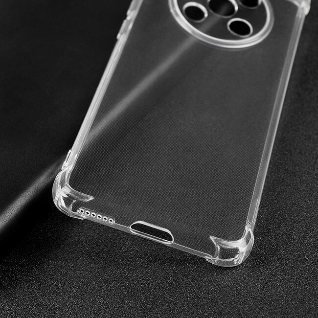 Hoesje Screenprotector geschikt voor Huawei Mate 40 - Clear Soft Case - Siliconen Back Cover - Shock Proof TPU - Transparant