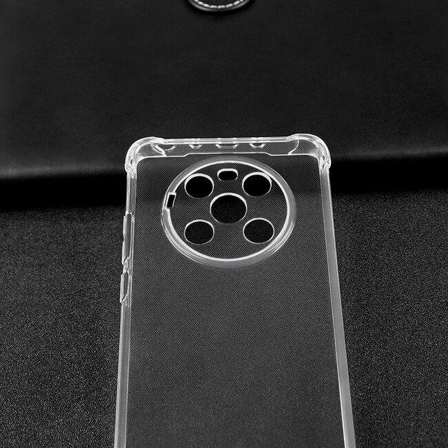 Hoesje Screenprotector geschikt voor Huawei Mate 40 - Clear Soft Case - Siliconen Back Cover - Shock Proof TPU - Transparant