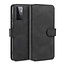caseme - Hoesje geschikt voor Samsung Galaxy A72 - met magnetische sluiting - ming serie - leren book case - zwart