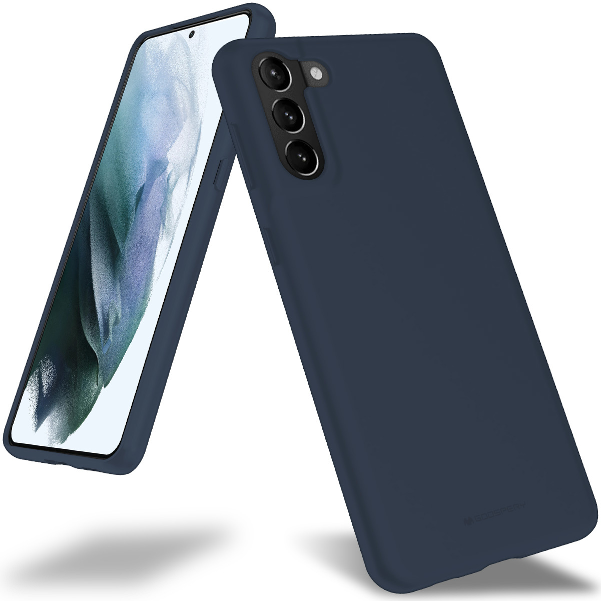 Samsung Galaxy S21 Plus Hoesje - Soft Feeling Case - Back Cover - Donker Blauw afbeelding