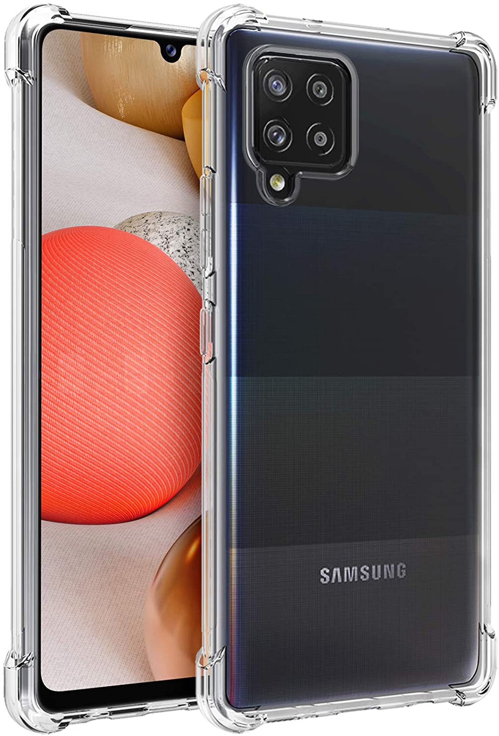 Samsung Galaxy A42 Hoesje - Clear Soft Case - Siliconen Back Cover - Shock Proof TPU - Transparant afbeelding
