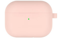 Goospery - Hoes geschikt voor Airpods Pro Case - Siliconen beschermhoes met opdruk  - Licht Oranje afbeelding