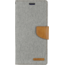 Mercury Goospery Samsung Galaxy A72 5G Hoesje - Mercury Canvas Diary Wallet Case - Hoesje met Pasjeshouder - Grijs
