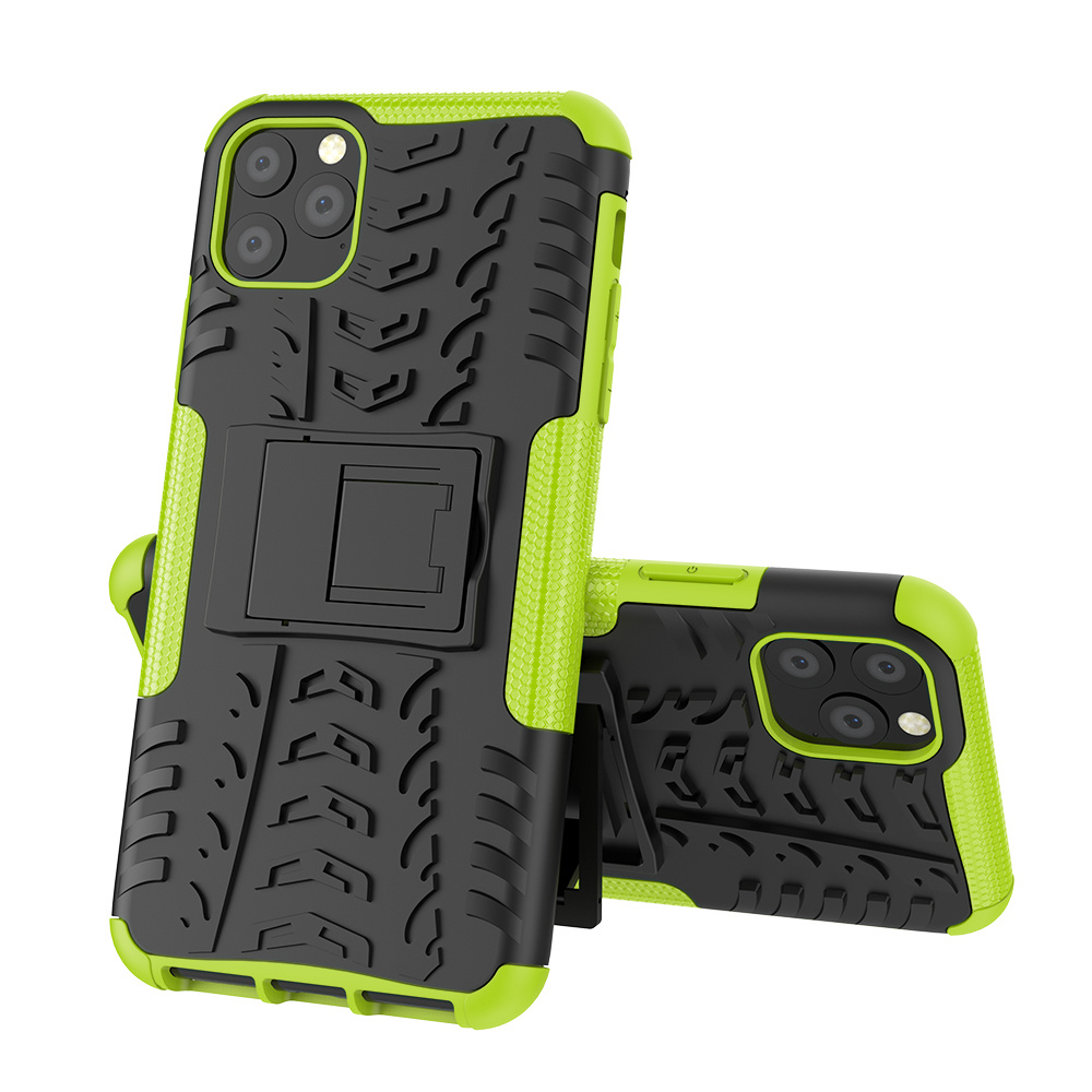 Hoesje geschikt voor iPhone 11 Pro Max - Schokbestendige Back Cover - Groen afbeelding